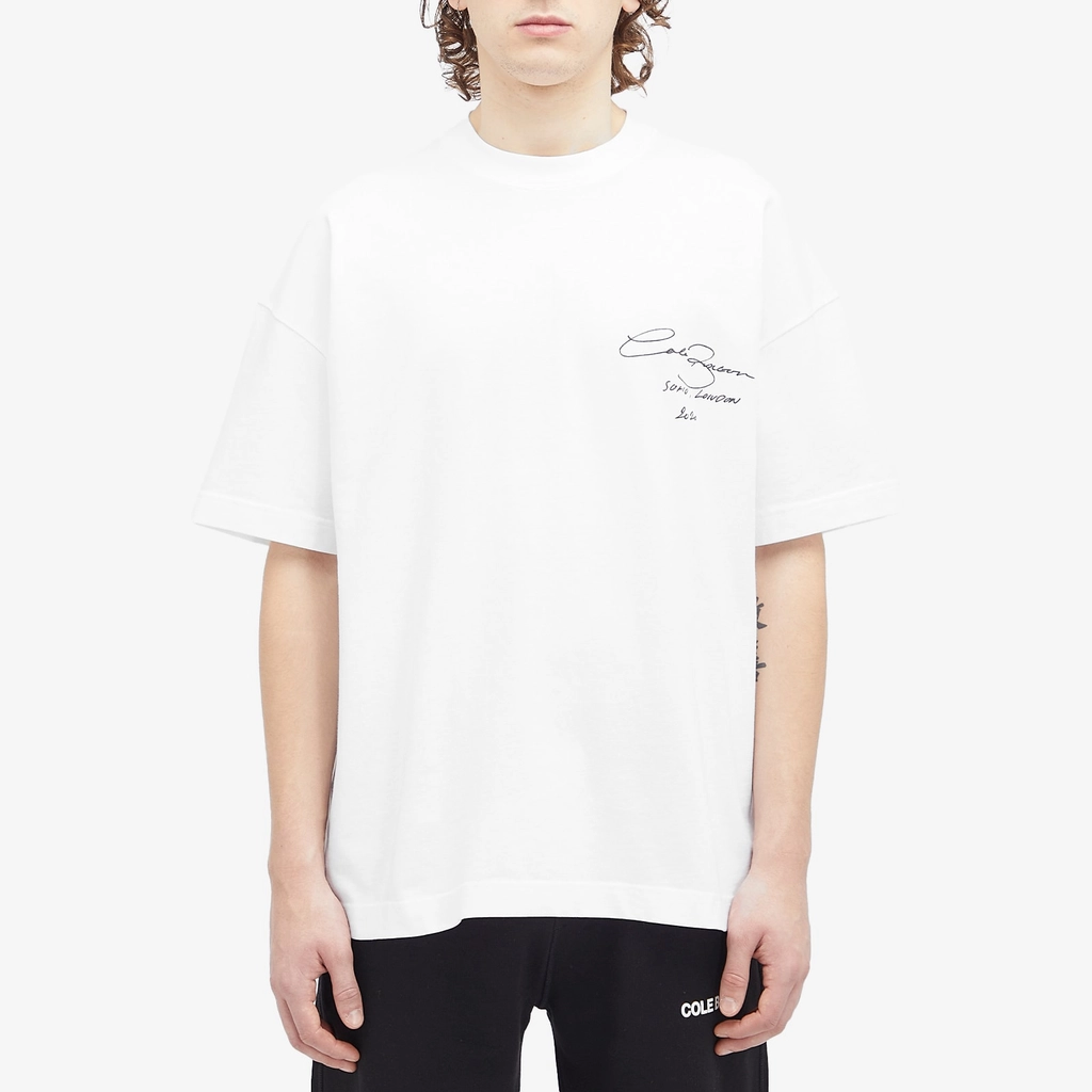 Cole Buxton Men's Signature T-Shirt White